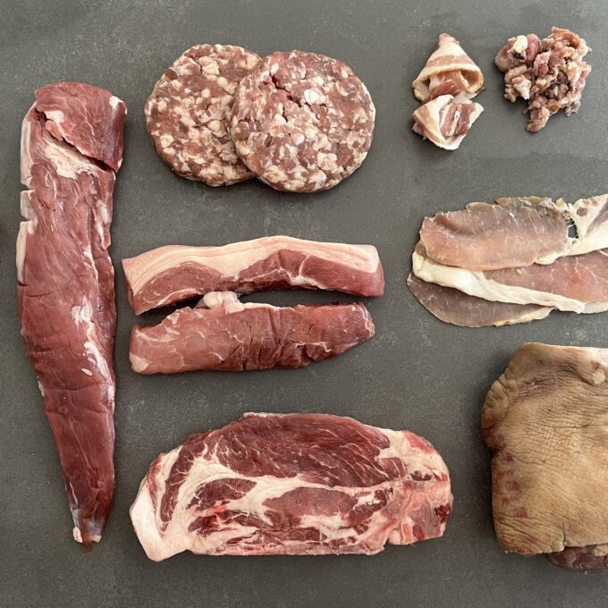 Sample contents of Hey, Porker! Box