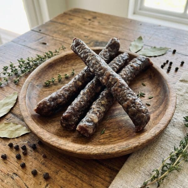 BeefDroeWorsSnacksOnTable Beef Droëwors