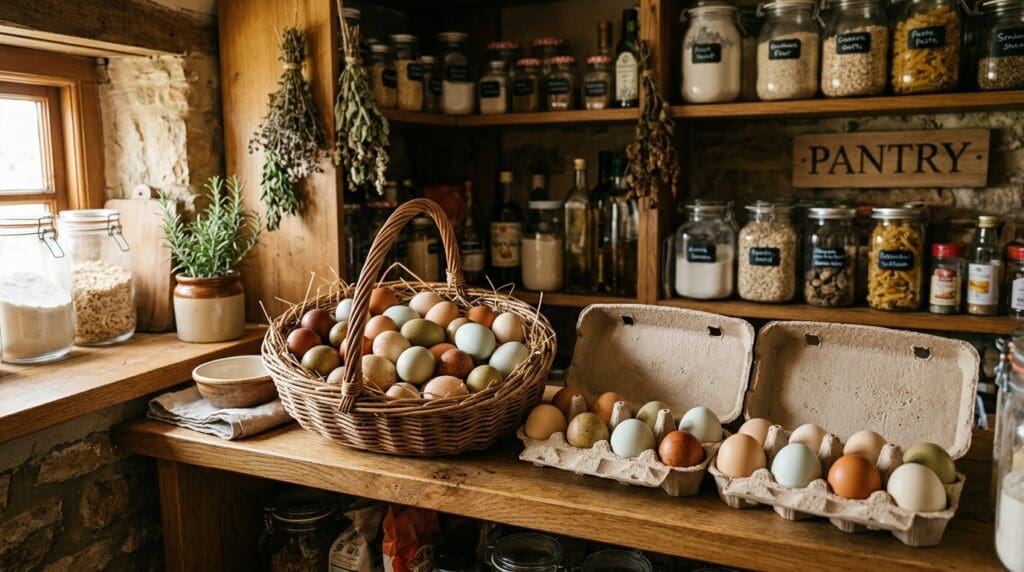 Fresh free-range farm eggs