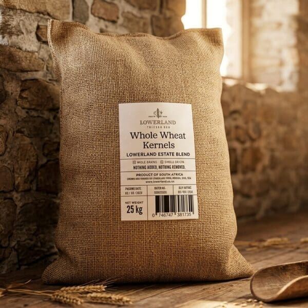 LL_WholeWheatKernels_25kg_EstateBlend_Square Lowerland Estate Blend