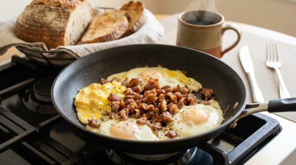 PorkBaconBitsOnStove Pork Bacon Bits (250g)