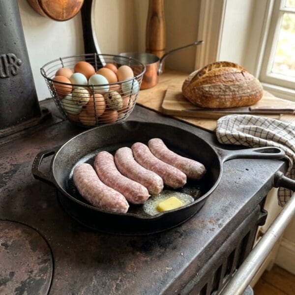 PorkBangersOnStove Pork Bangers (500g)